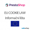 Integrace EU Cookie lišty - PrestaShop